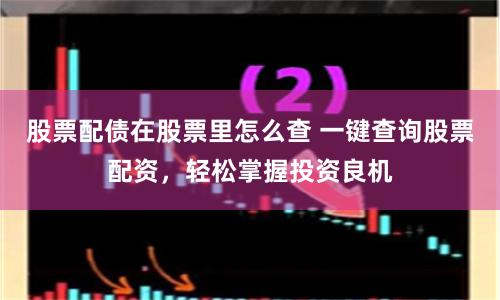 股票配债在股票里怎么查 一键查询股票配资，轻松掌握投资良机